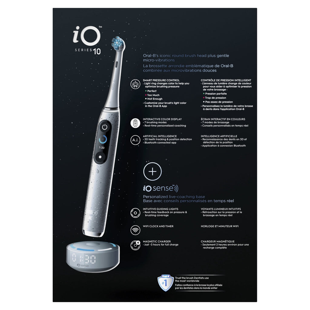 iO Series 10 Rechargeable Electric Toothbrush, (4) Brush Heads
