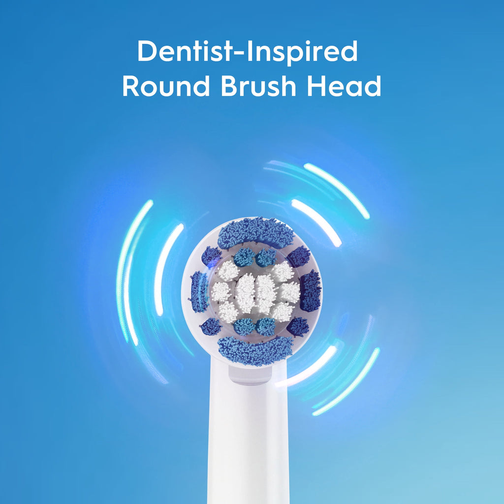 Toothbrush, Easy Clean Compact Head Battery Powered Electric Toothbrush, Black, for and Children 3+
