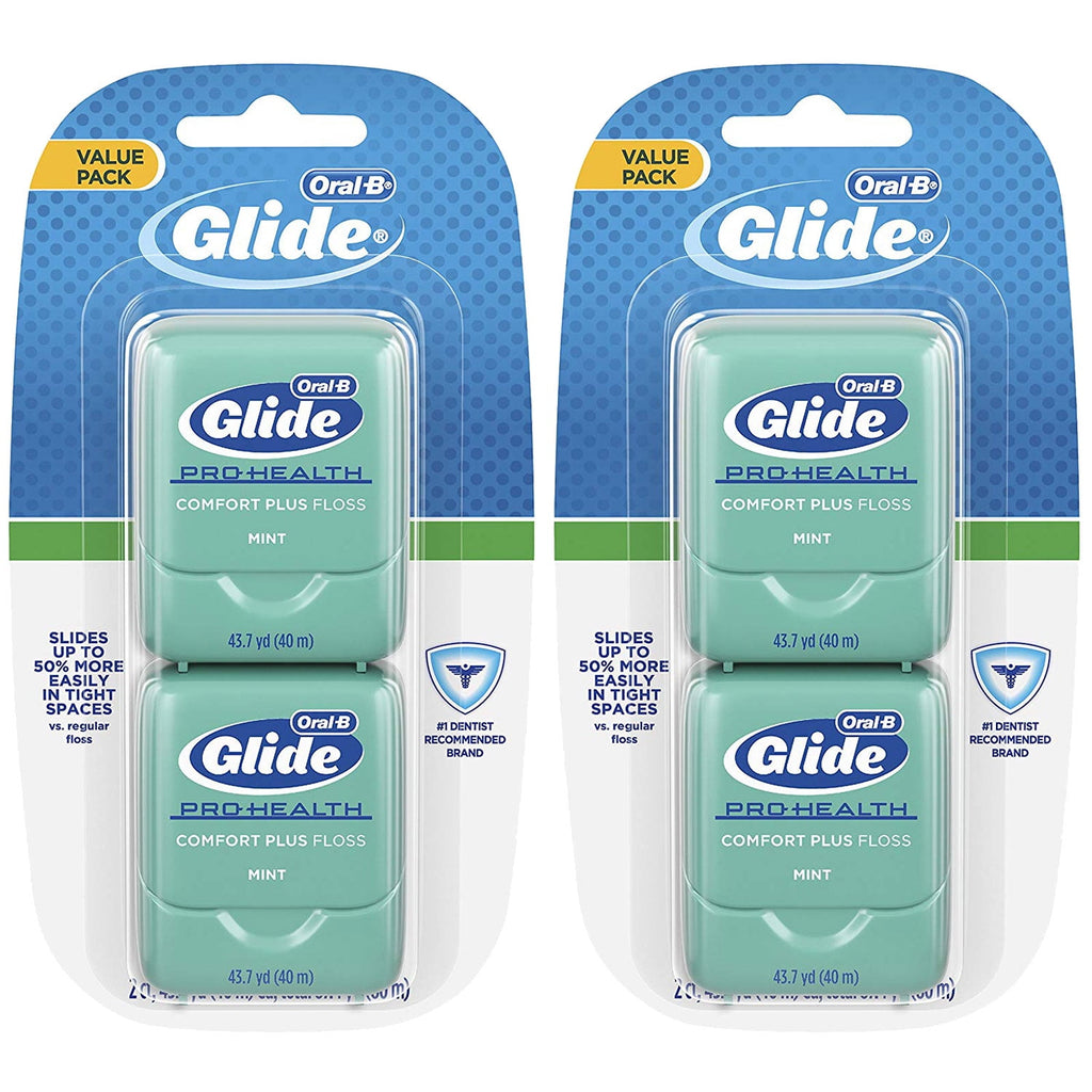 Glide Pro-Health Comfort Plus Floss, Mint, 2 Ct (2 Pack) (Bundle)