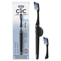 Clic Toothbrush, Matte Black, with 1 Bonus Replacement Brush Head and Magnetic Toothbrush Holder