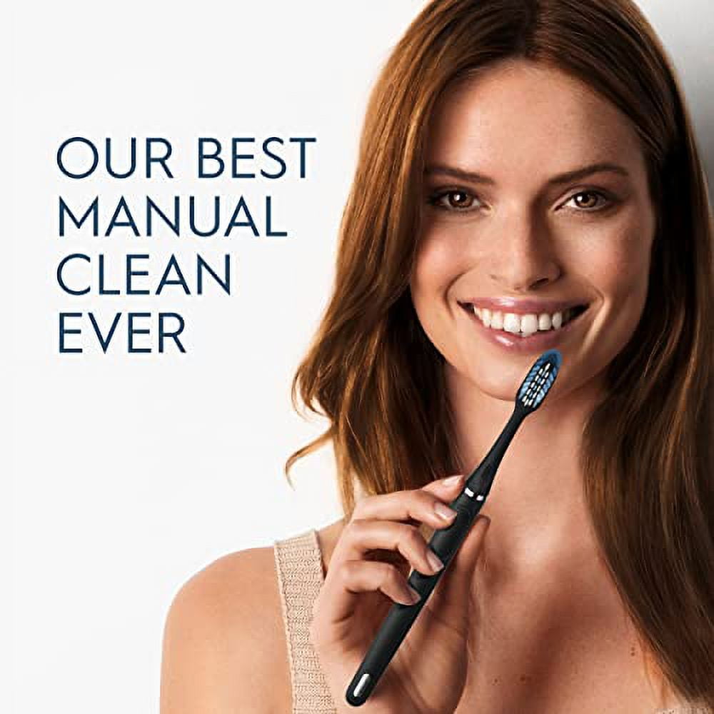 Clic Toothbrush, Matte Black, with 1 Bonus Replacement Brush Head and Magnetic Toothbrush Holder