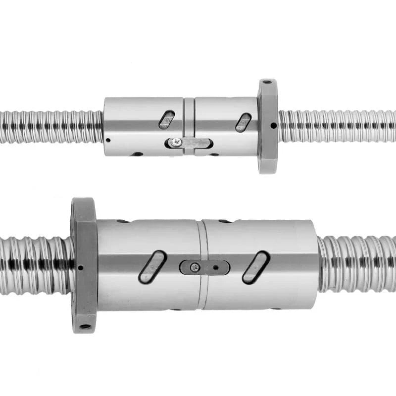 750 mm C5 ball screw with end-mounted bearing nut cover
