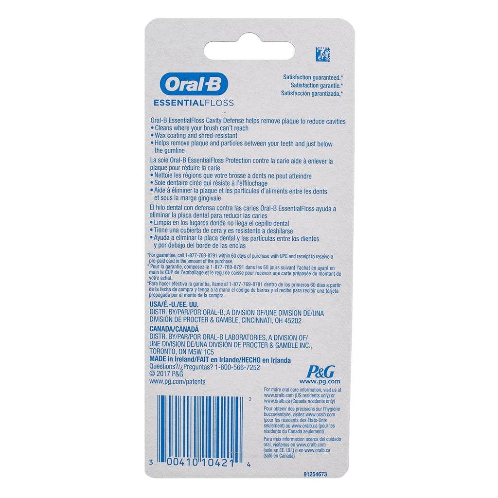 Essential  EssentialFloss Cavity Defense Dental Floss, 50 M, Pack of 2