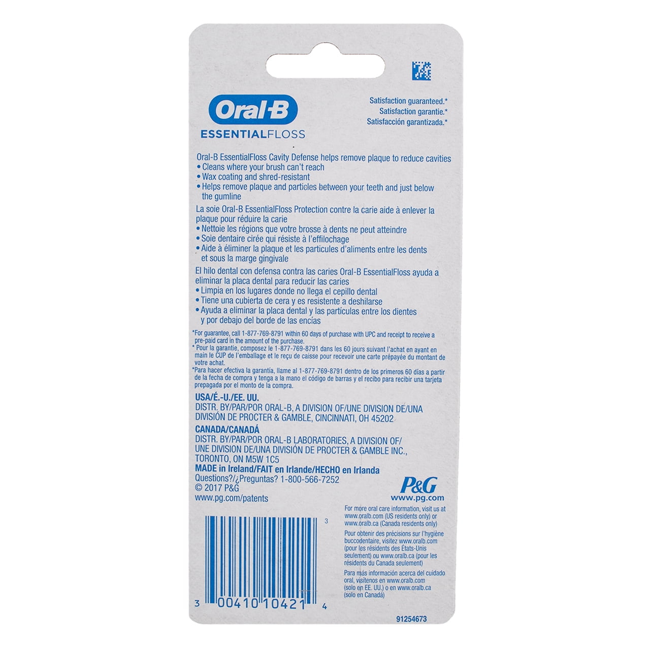 Essential  EssentialFloss Cavity Defense Dental Floss, 50 M, Pack of 2