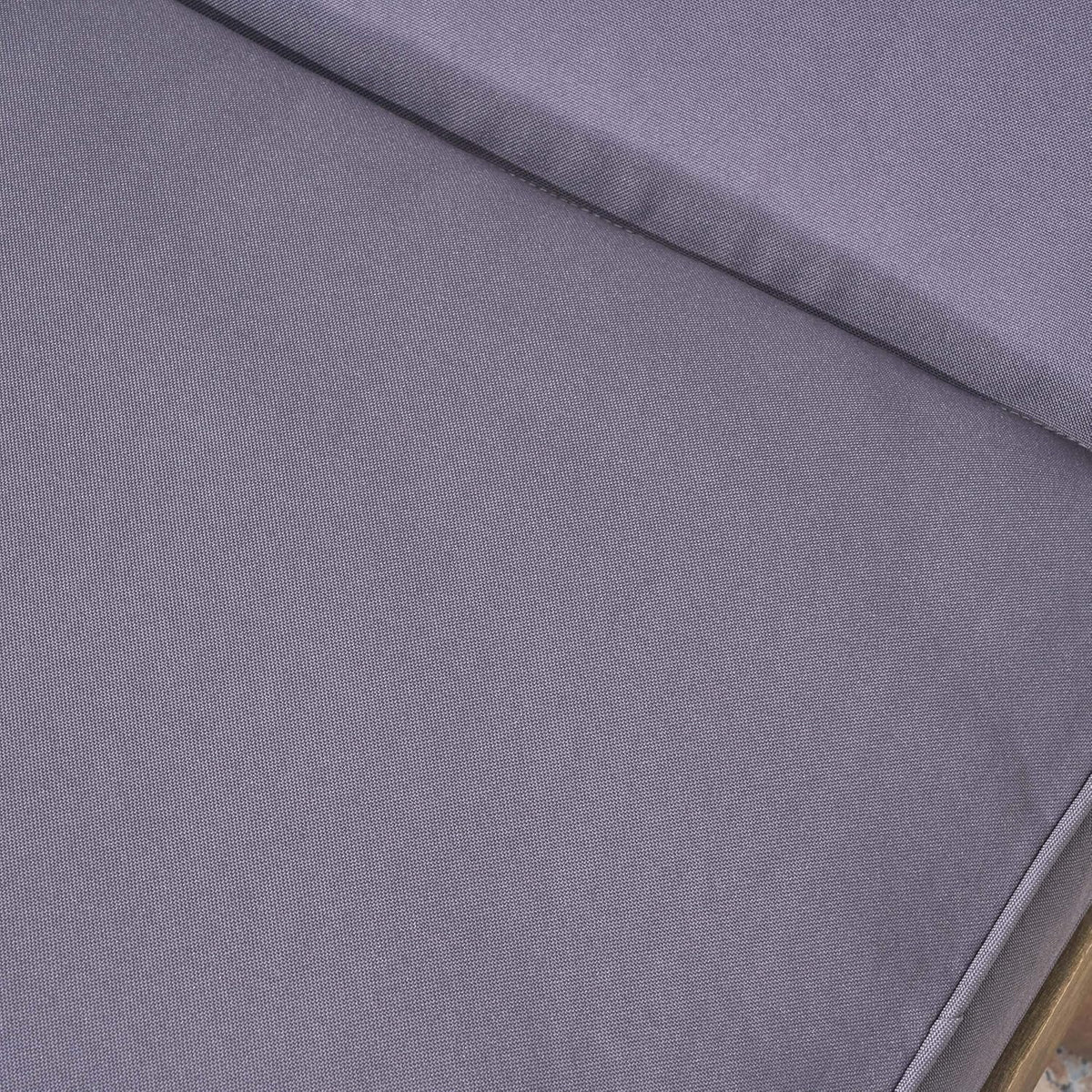 Outdoor rosewood recliner (set of two), gray surface / dark gray seat cushion