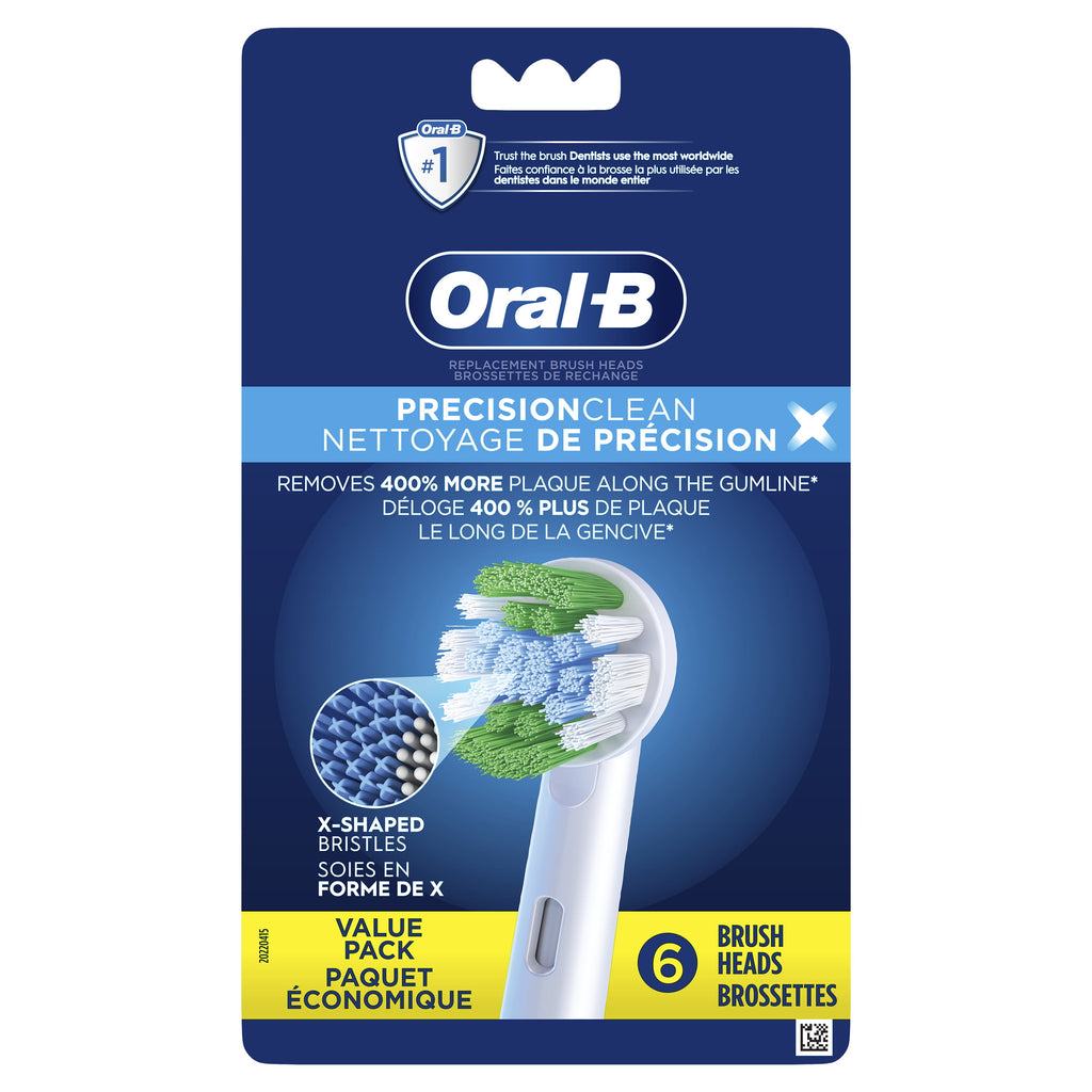 PrecisionCleanX X-Filament Replacement Brush Heads, 6 Ct