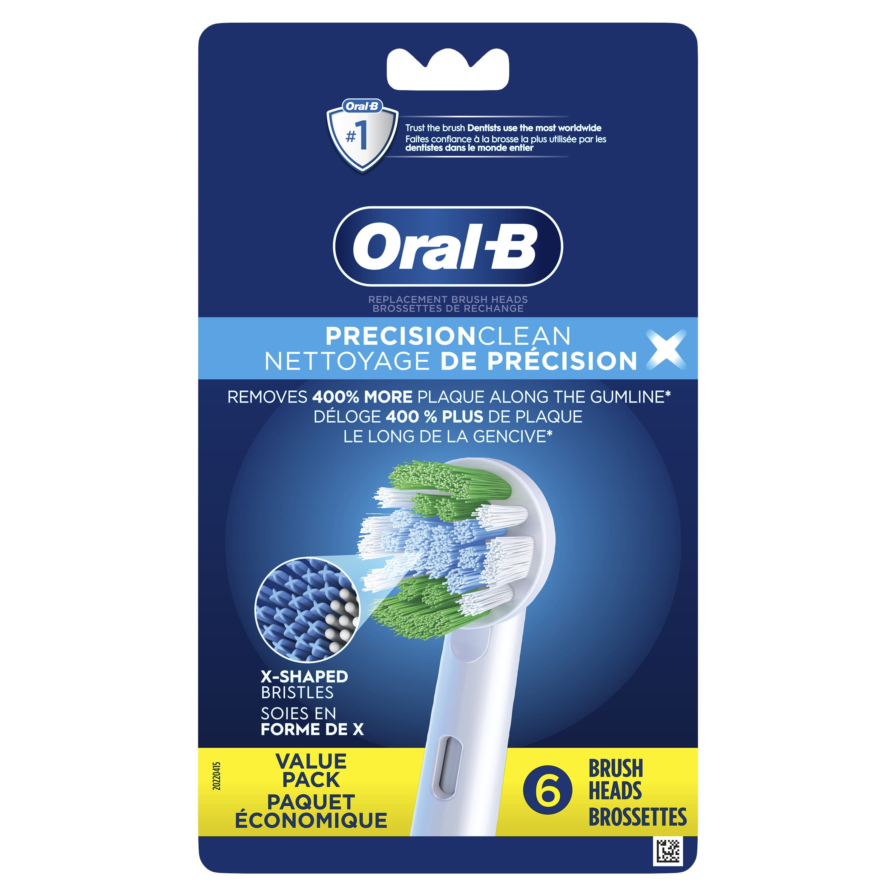 PrecisionCleanX X-Filament Replacement Brush Heads, 6 Ct