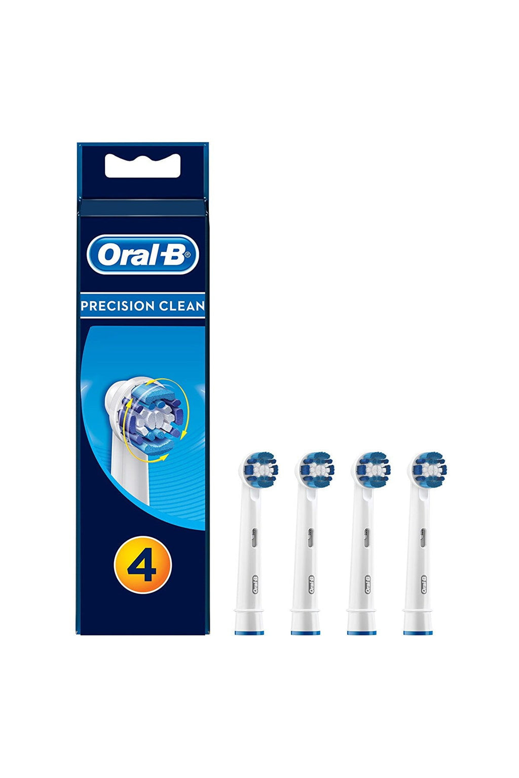 Braun  Precision Clean Electric Toothbrush Replacement Heads, 4 Count, White