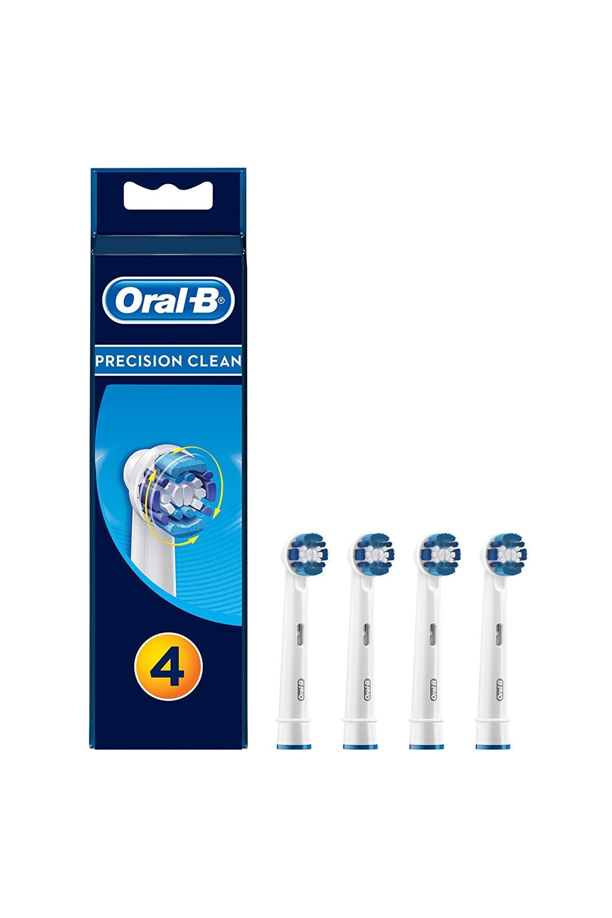 Braun  Precision Clean Electric Toothbrush Replacement Heads, 4 Count, White