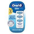 Glide Healthy Gums Unflavored Dental Floss, Value 3 Pack (50m Each)