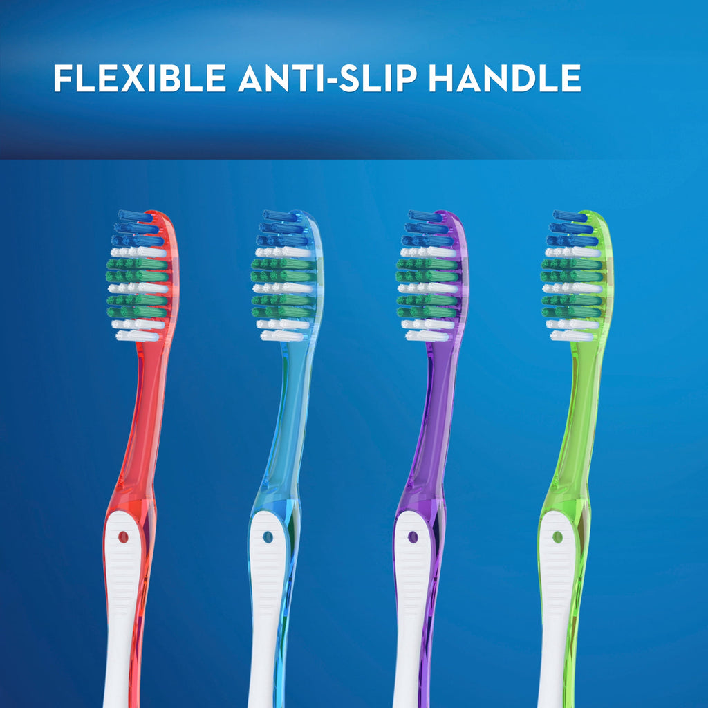 (2 pack)  Toothbrush Pack, Essential Clean Manual Toothbrushes, Medium Bristles, 6 Count