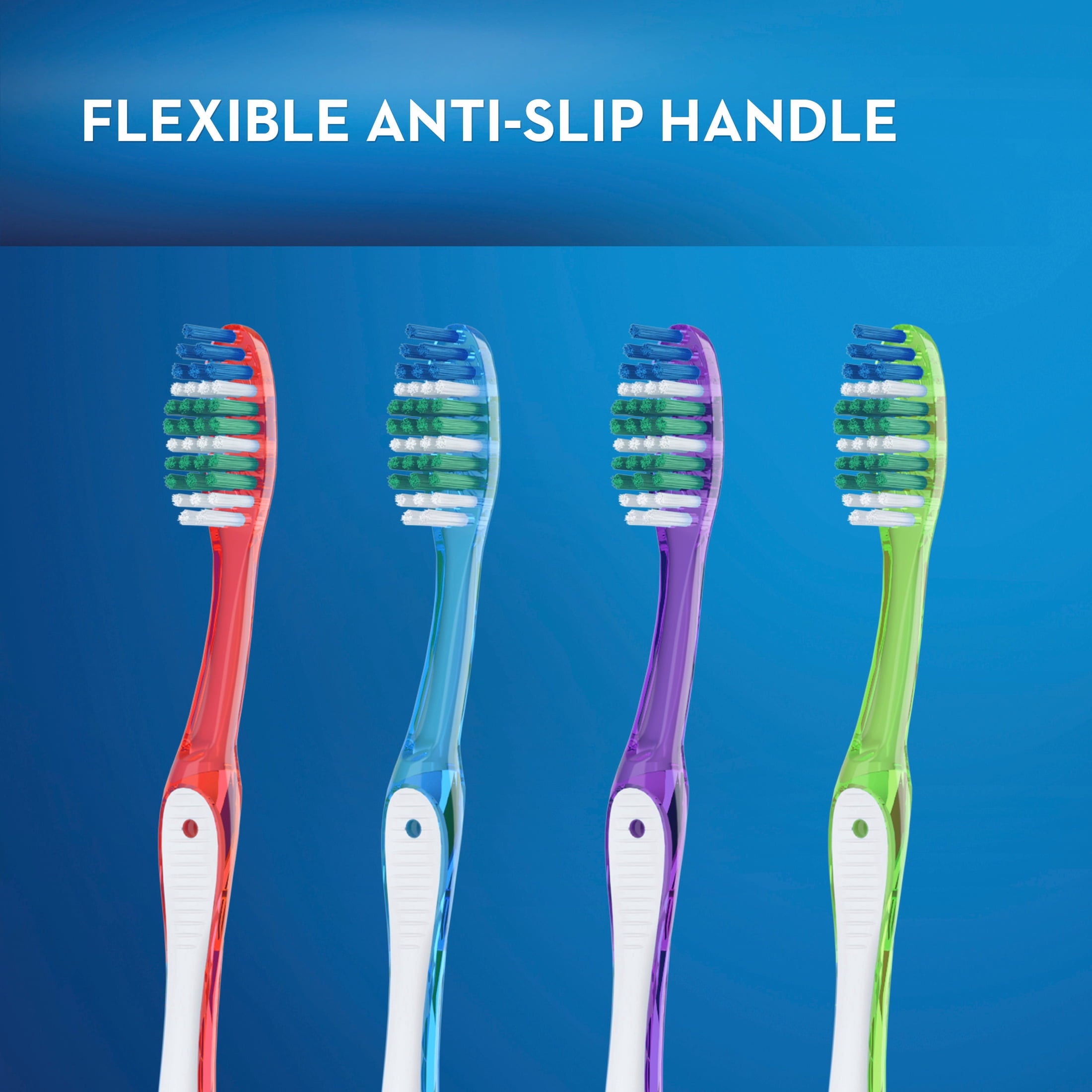 (2 pack)  Toothbrush Pack, Essential Clean Manual Toothbrushes, Medium Bristles, 6 Count