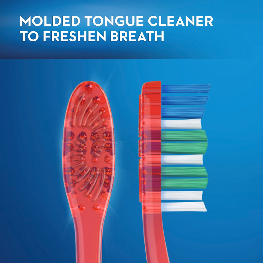 (2 pack)  Toothbrush Pack, Essential Clean Manual Toothbrushes, Medium Bristles, 6 Count