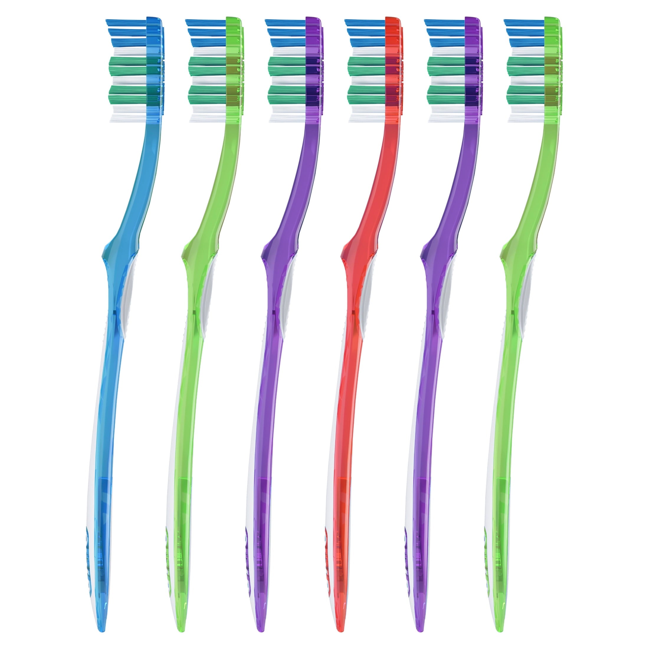 (2 pack)  Toothbrush Pack, Essential Clean Manual Toothbrushes, Medium Bristles, 6 Count