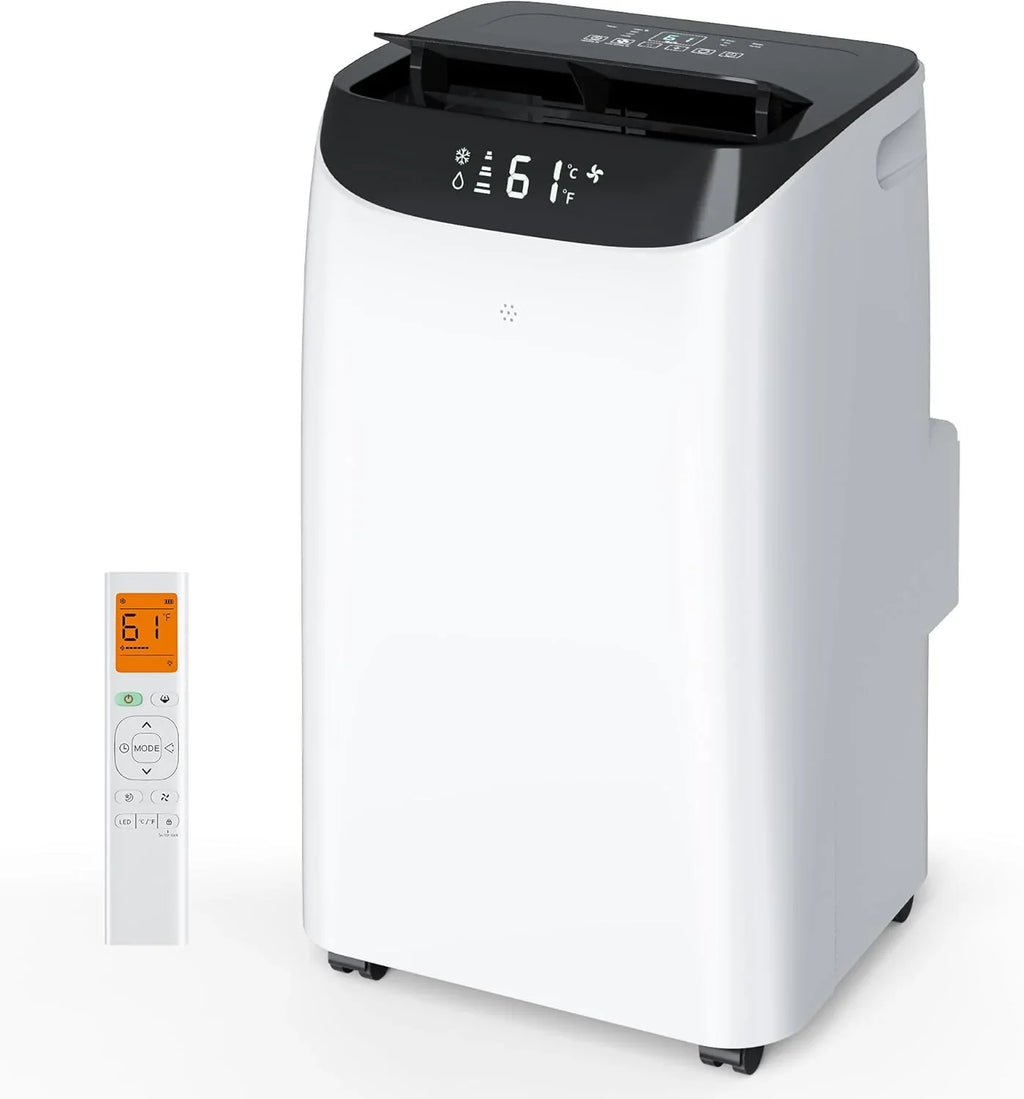 Inverter 16000BTU Portable Air Conditioners with Remote, Free Stand Cooling Portable AC Unit for Room up to 800 sq.ft, with Dehumidifier & Fan, Dual Hose, Quiet Sleep Mode(45dB), Windows Kit