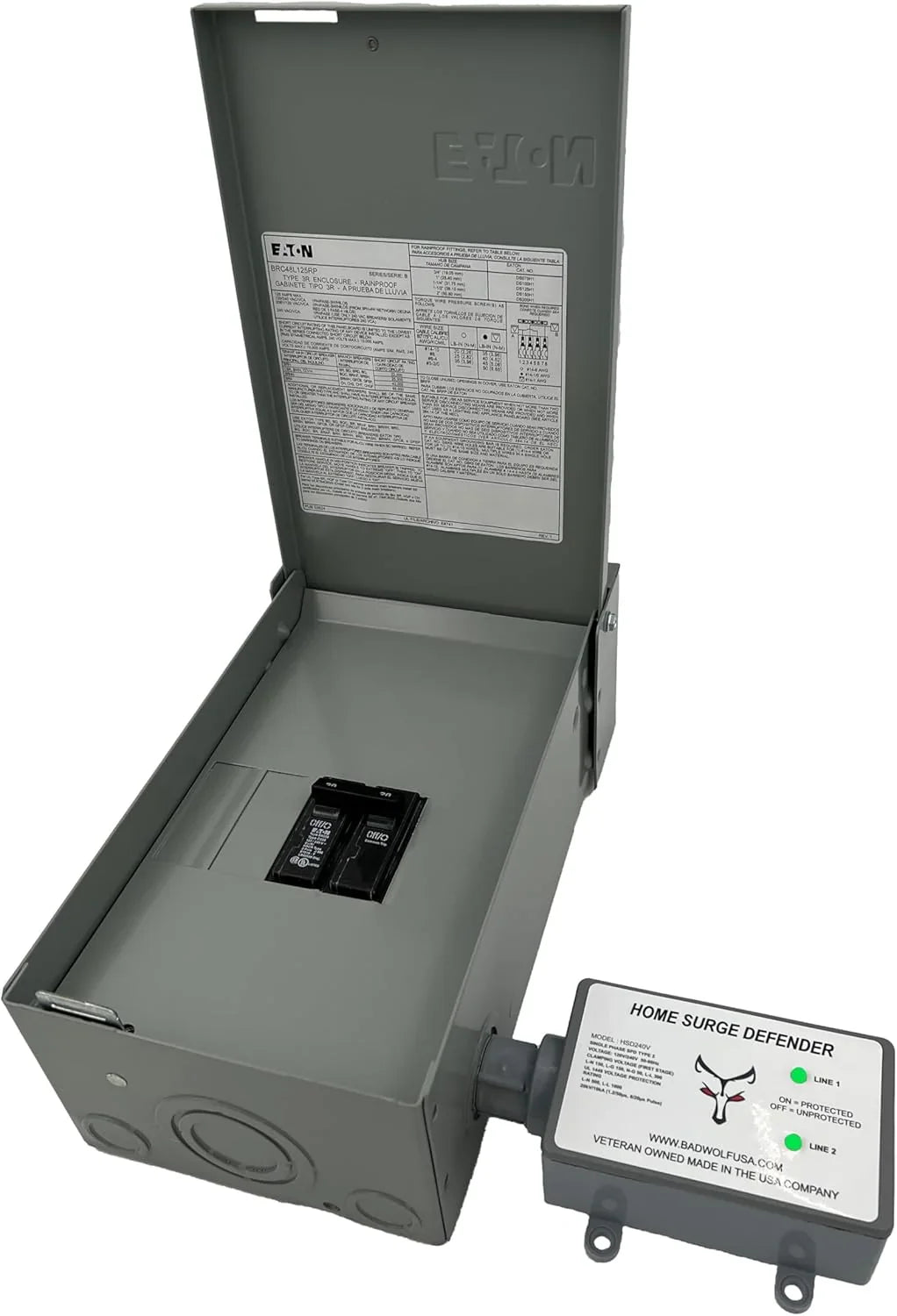 Whole House EMP Surge Protector, 260kA of Surge Protection to Help Shield Your Home from Lightning, EMP, CME and Solar Flare Damage.