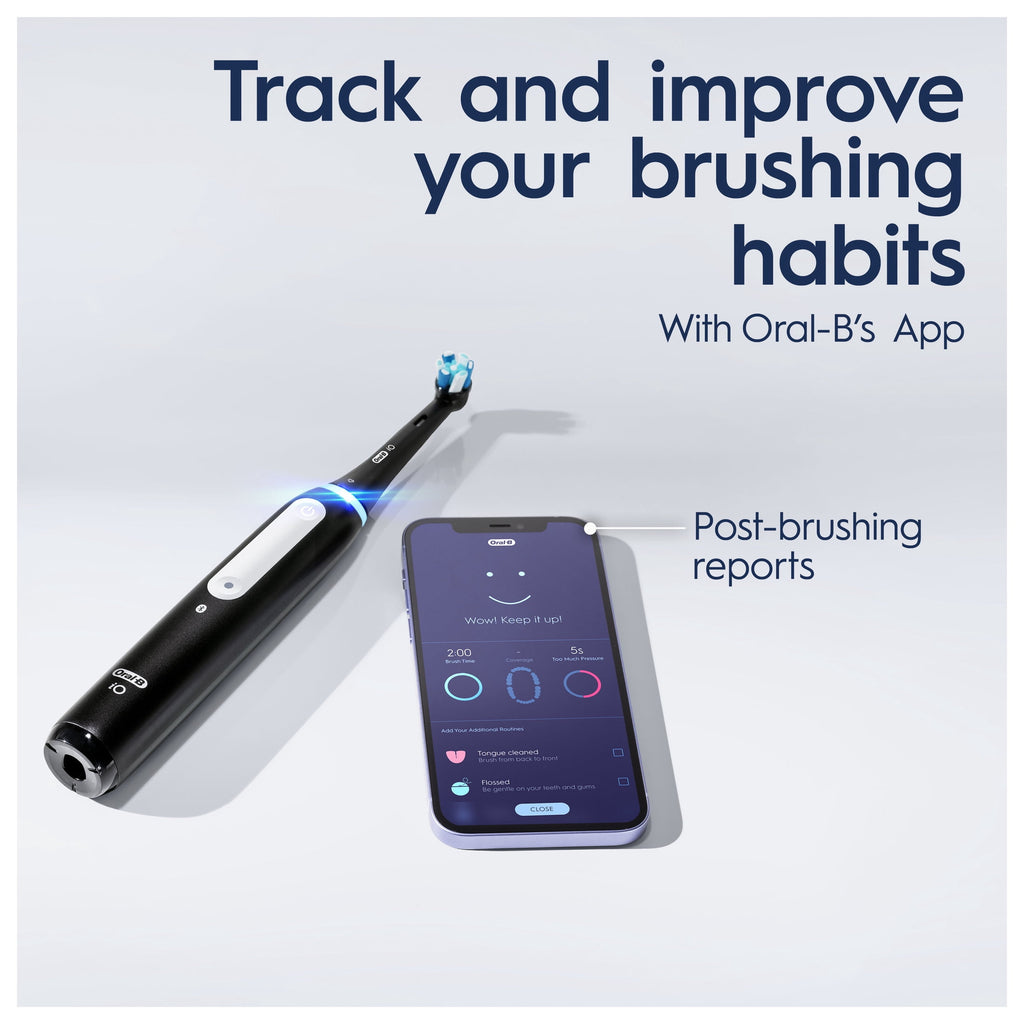 Toothbrush, iO Series 4 Electric Toothbrush with (1) Brush Head, Rechargeable, Black