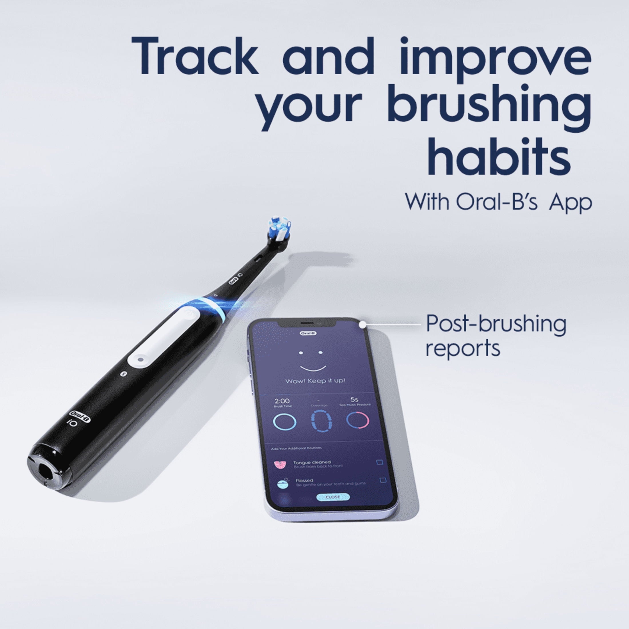 Toothbrush, iO Series 4 Electric Toothbrush with (1) Brush Head, Rechargeable, Black