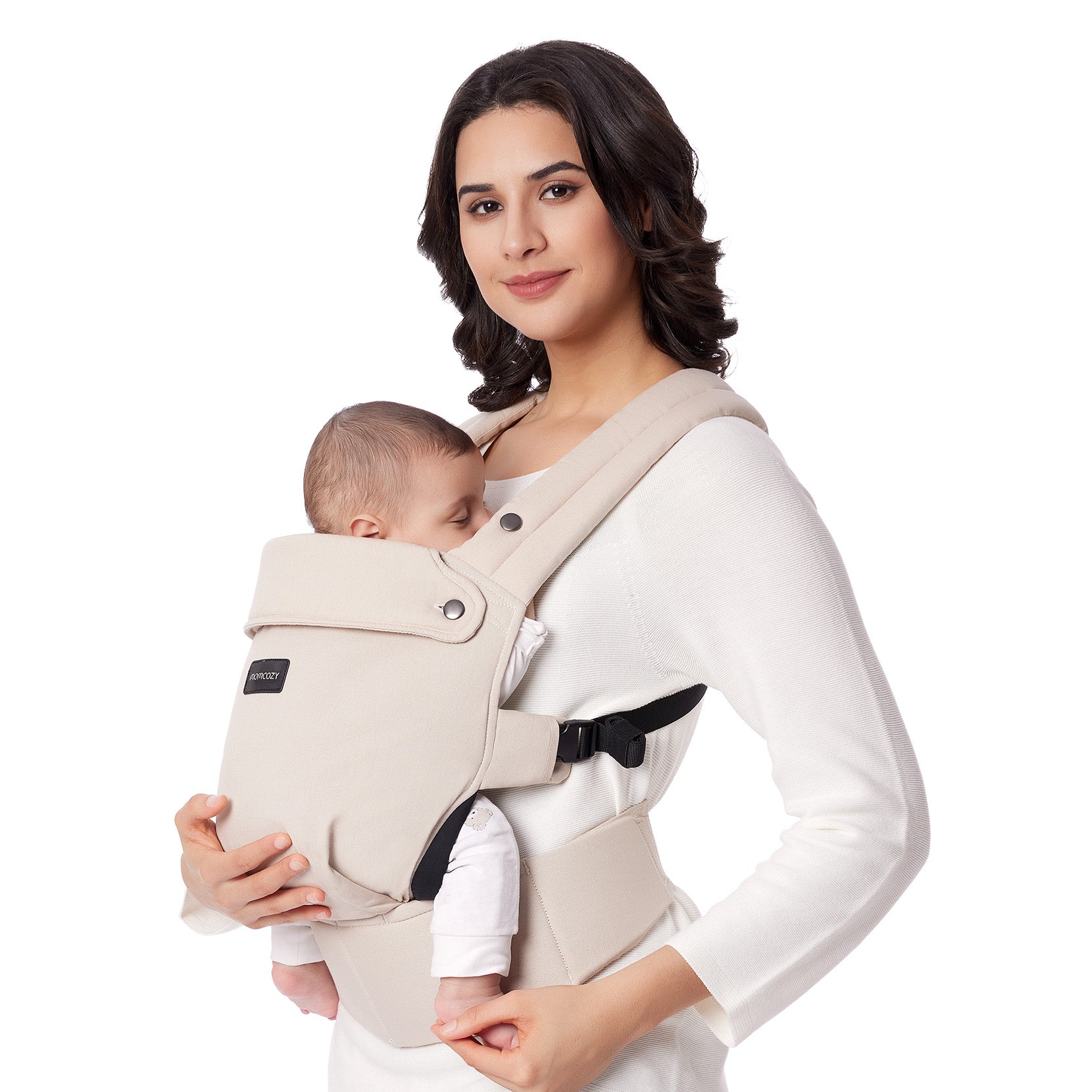 Comfort Bundle: PureHug Baby Carrier Khaki Color and Ergonest Belly Band