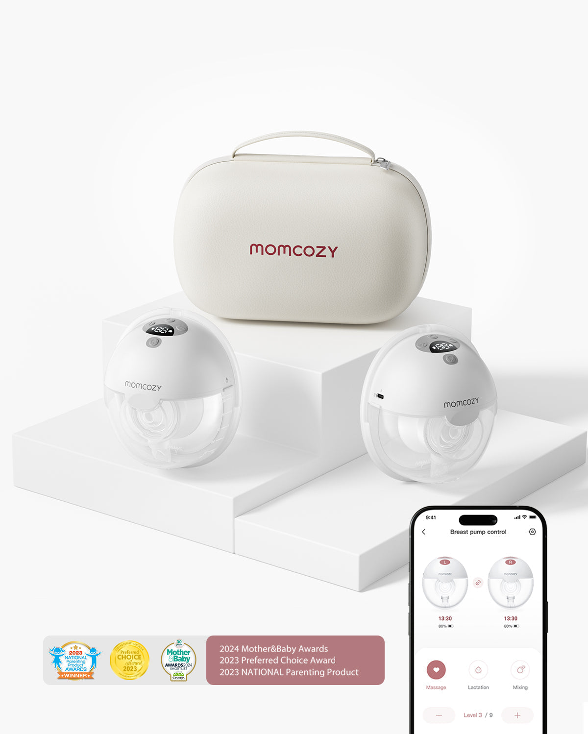 M5 Smart Wearable Breast Pump &  KleanPal Pro Baby Bottle Washer and Sterilizer Bundle
