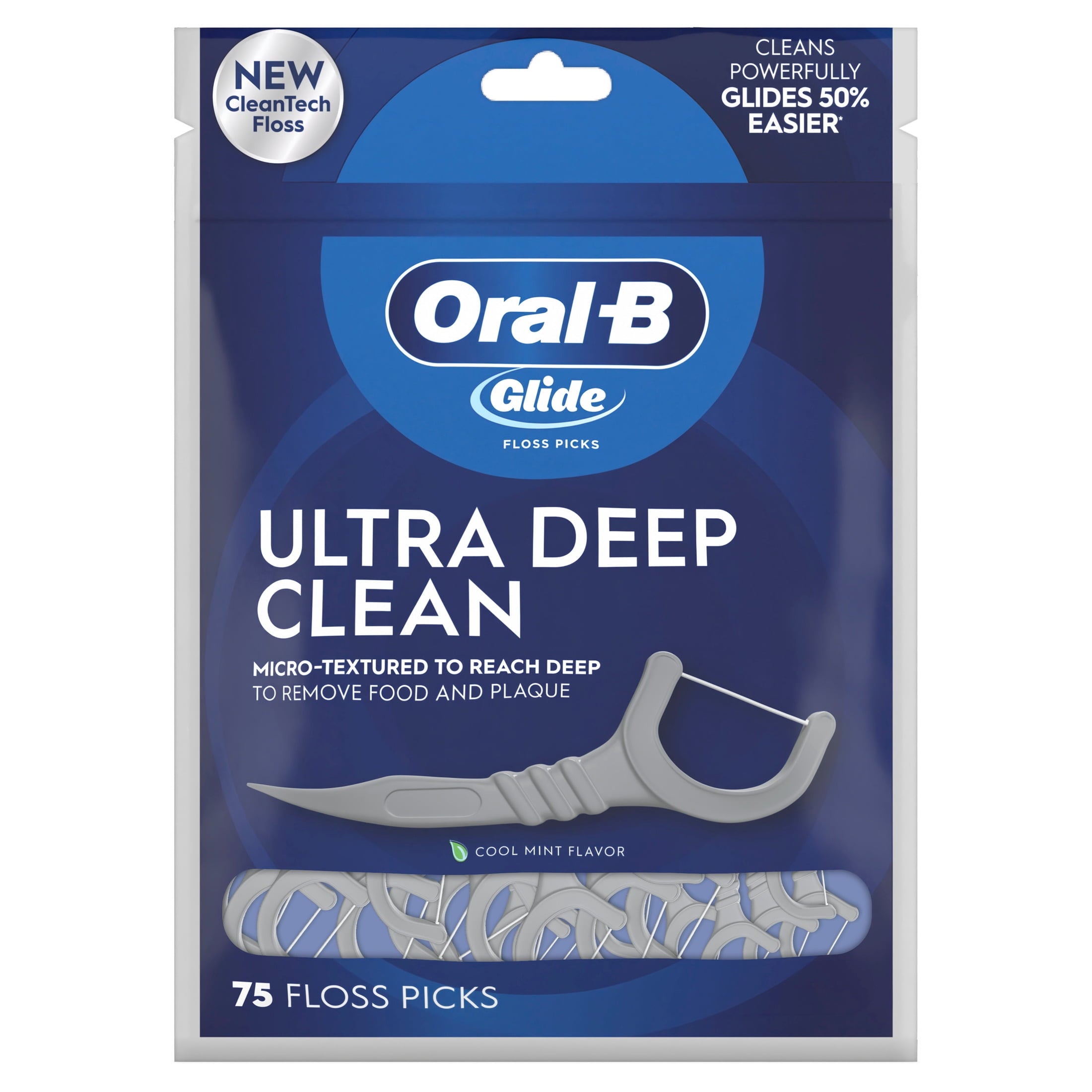 ‑B Floss, Glide Ultra Deep Clean Floss Picks 75 Count