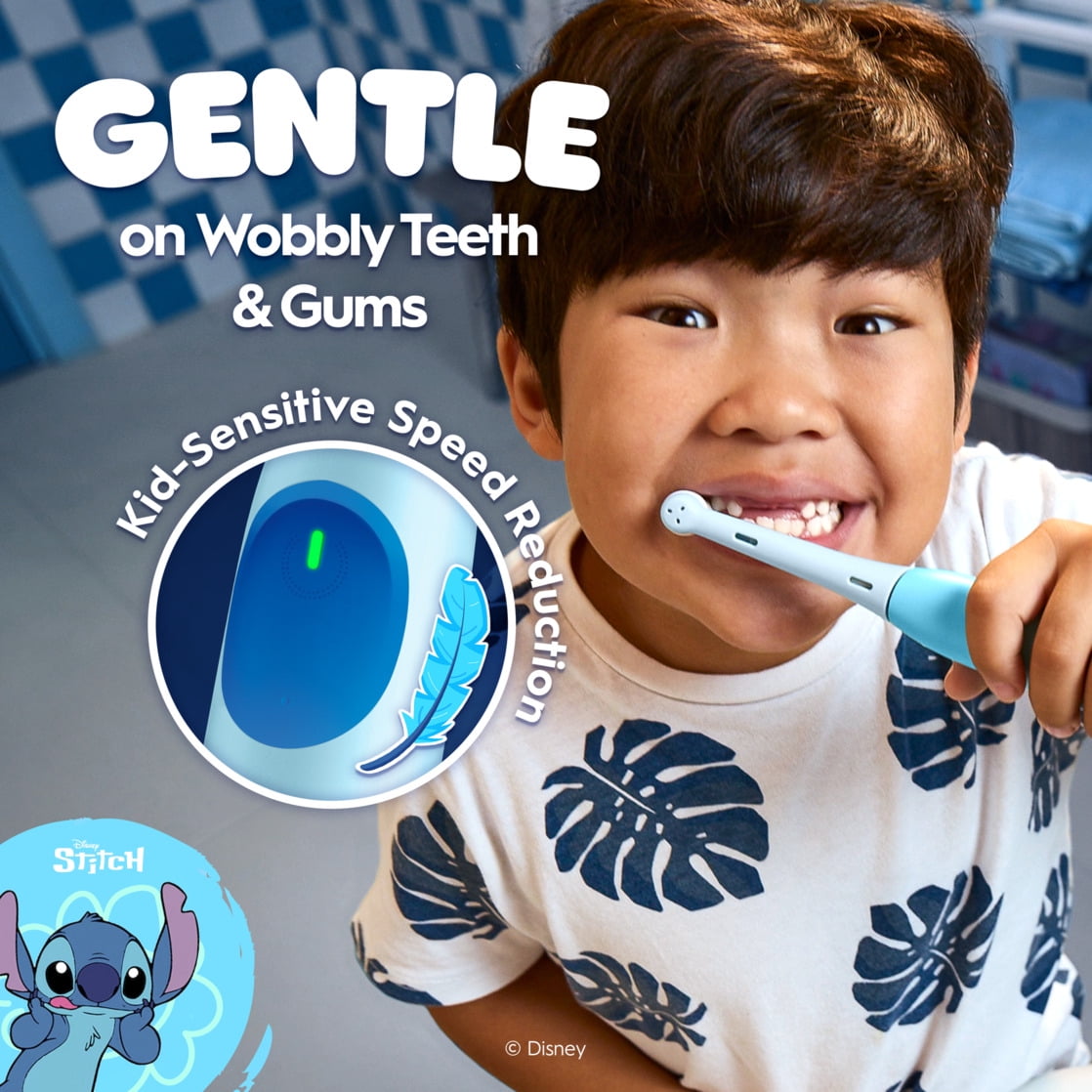 iO Kids Limited Rechargeable Electric Powered Toothbrush, Stitch