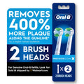 ‑B Toothbrush, PrecisionCleanX Electric Toothbrush Heads with X‑Filament, 2 Count
