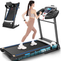 ANCHEER Folding Treadmill with 15% Auto Incline,3.25HP Ultra-silent Motor, Speed Range of 0.6~10MPH,300lb Capacity, APP Bluetooth...