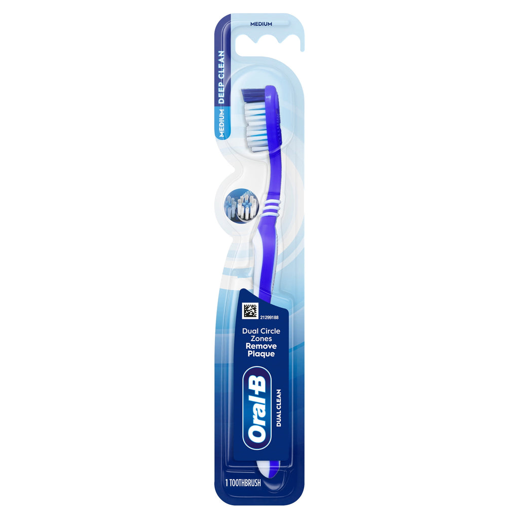 Toothbrush Dual Clean, Medium, 1 Count