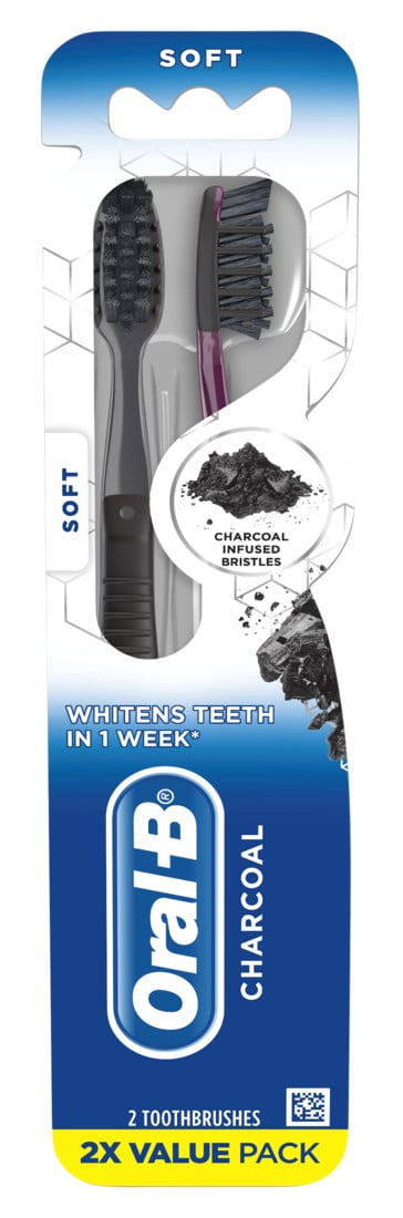 Toothbrush Charcoal Soft Value 2-Pack (Pack of 3)