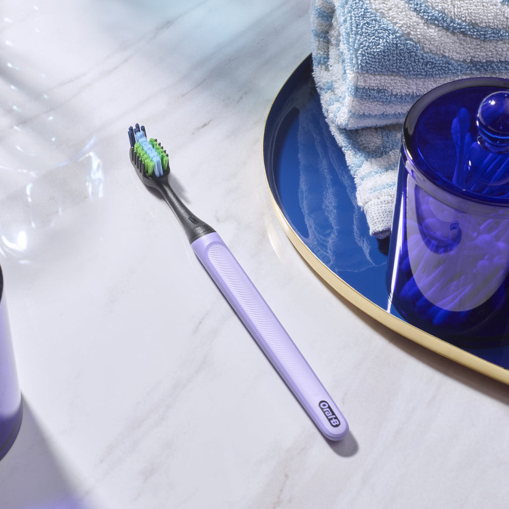 Clic Starter Kit Lilac Toothbrush Handle with Soft Brush Head, for and Children 3+