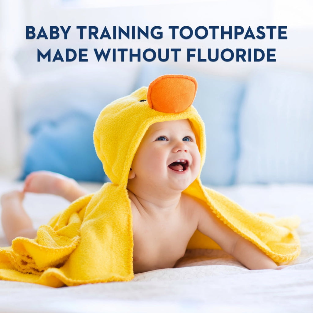 Training Toothpaste and Brush, Fluoride Free, Strawberry 1.6 oz