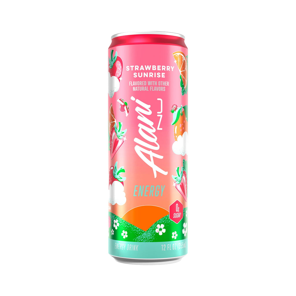 Energy Drinks Strawberry Sunrise, Watermelon Wave, Pink Slush Flavors Variety Pack Sugar-Free, Low-Calorie, 200mg Caffeine, 12 fl oz (Pack of 6)
