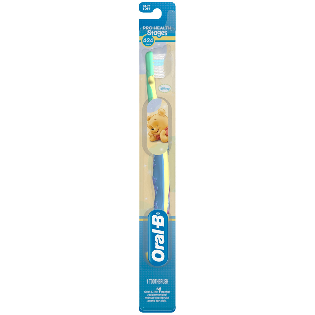 Pro-Health Kids Stages Winnie the Pooh Baby Toothbrush, Soft - (Pack of 6)