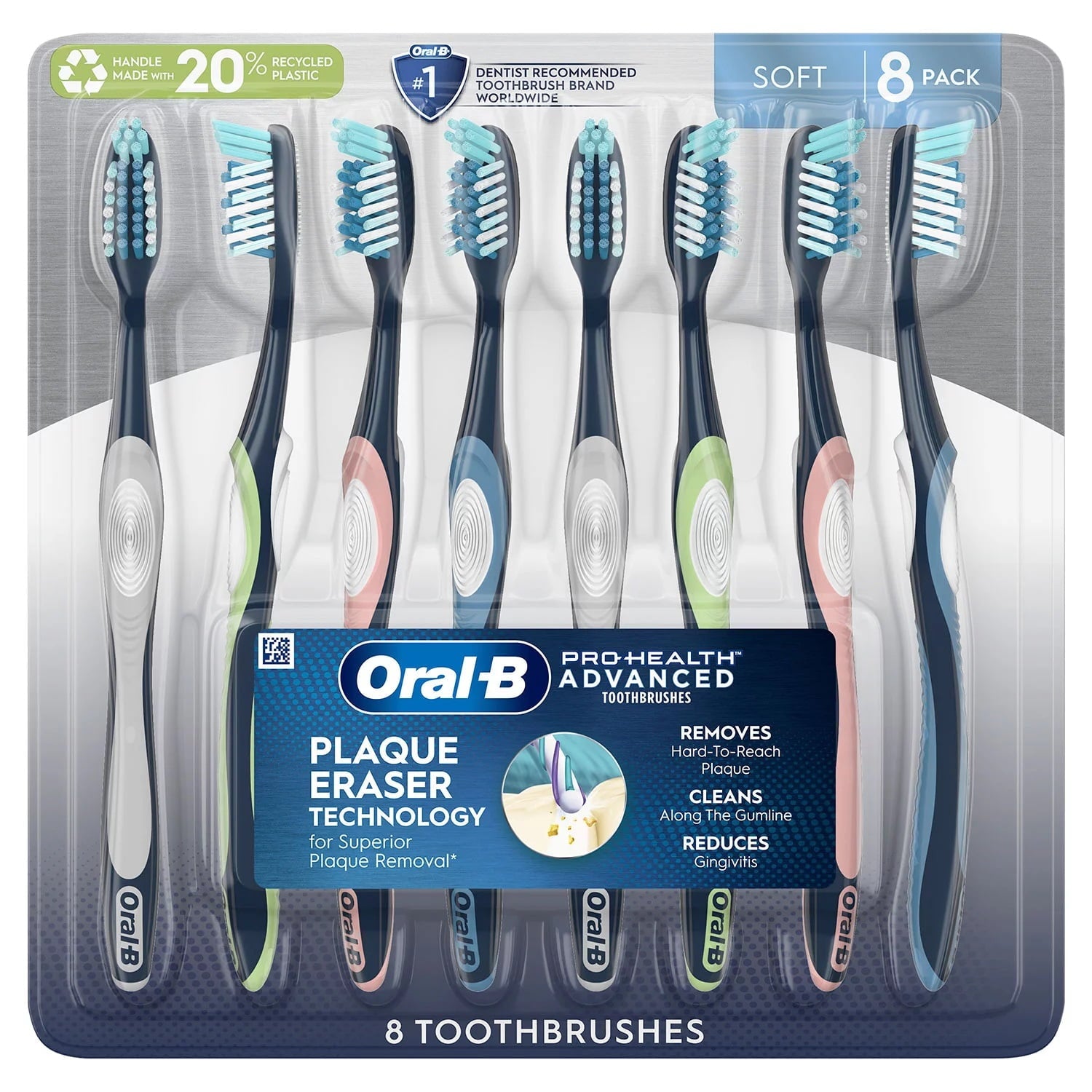ProHealth Advanced Manual Toothbrush 8 Count (Soft)