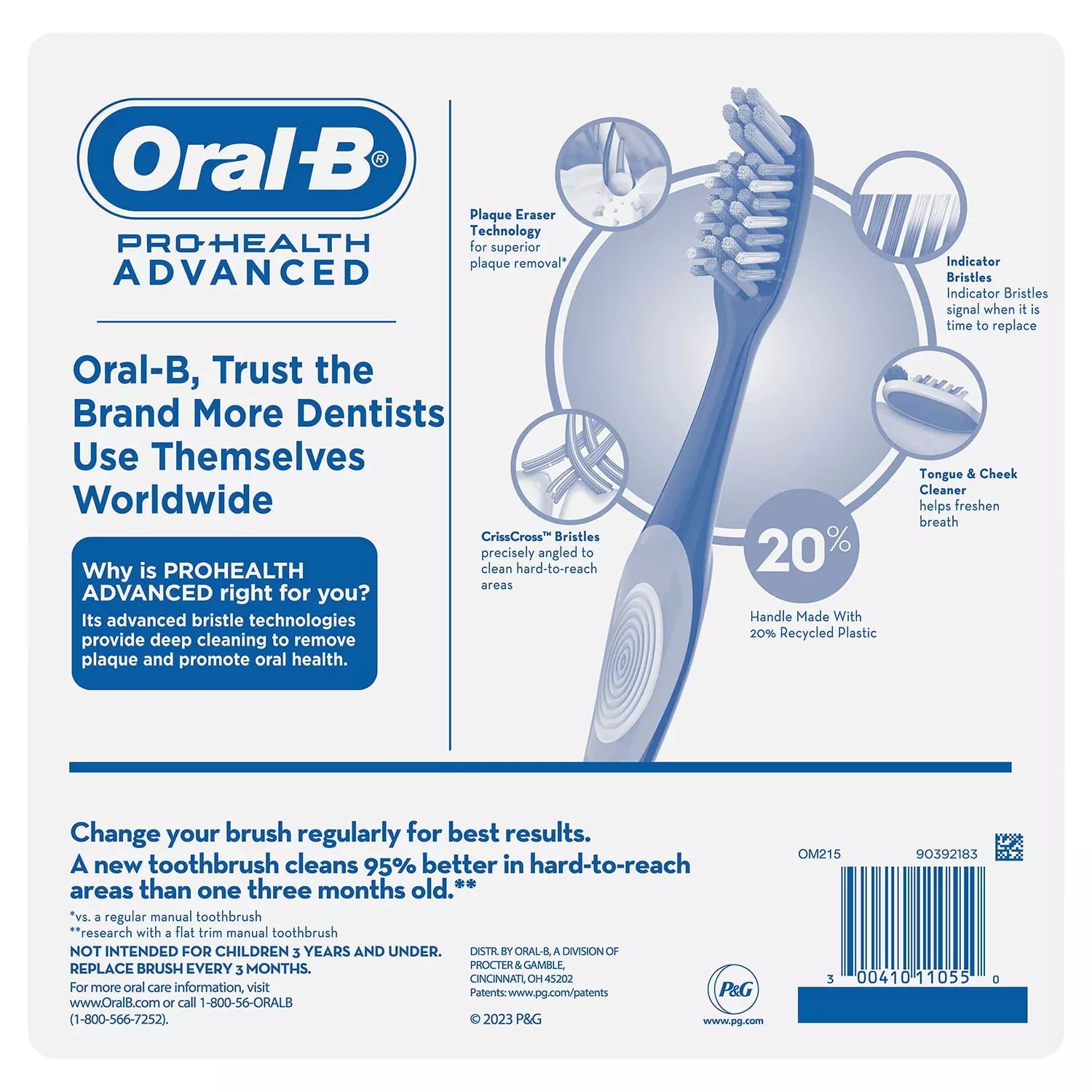 ProHealth Advanced Manual Toothbrush 8 Count (Soft)