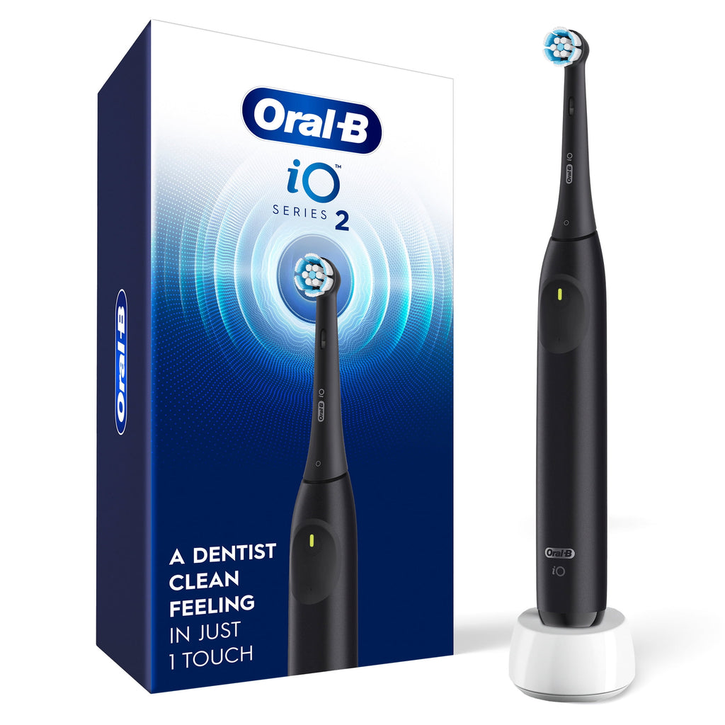 Toothbrush, iO Series 2 Rechargeable Electric Toothbrush for &amp; Kids 3+, Night Black, 1 Gentle Care Brush Head