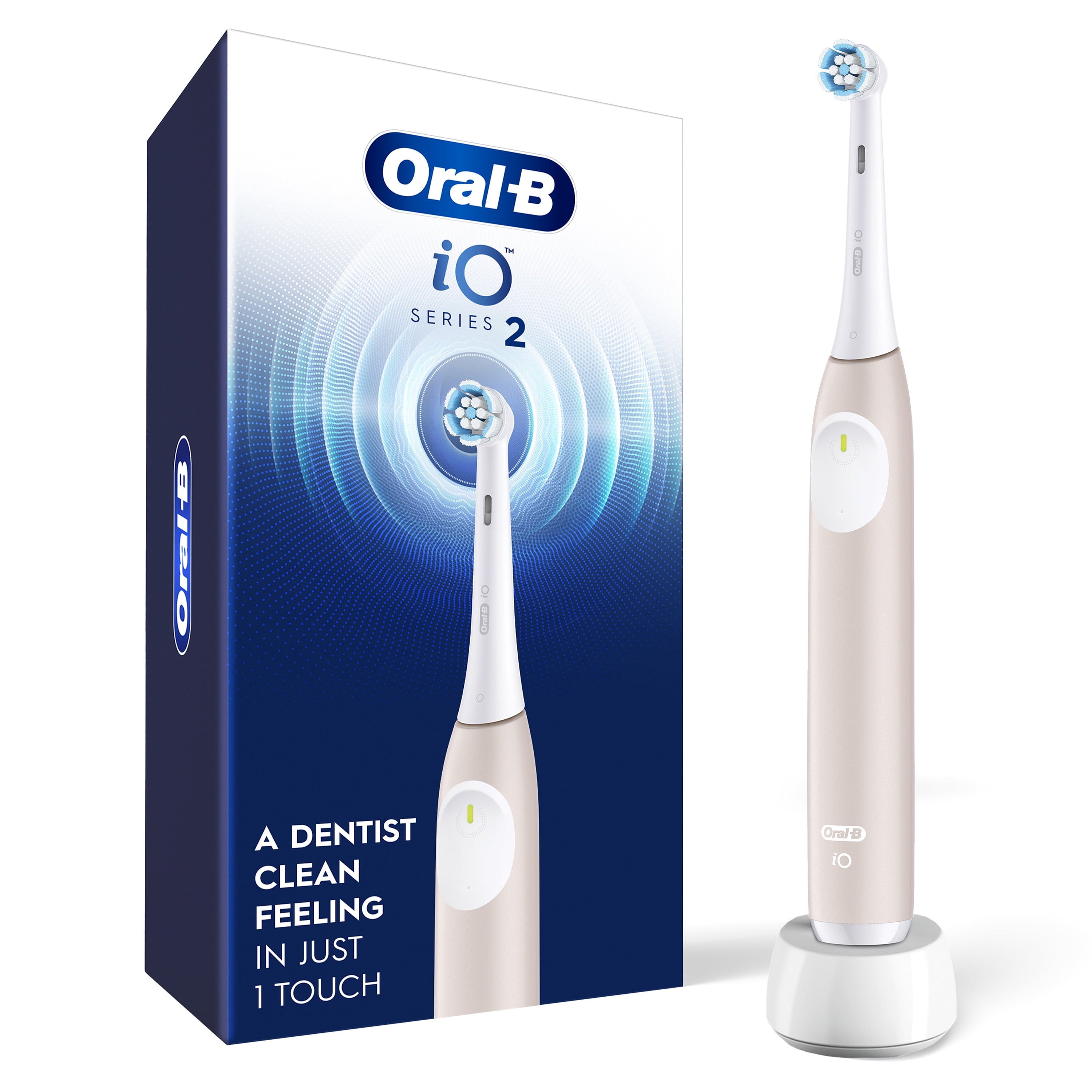 Toothbrush, iO Series 2 Rechargeable Electric Toothbrush for &amp; Kids 3+, Night Black, 1 Gentle Care Brush Head
