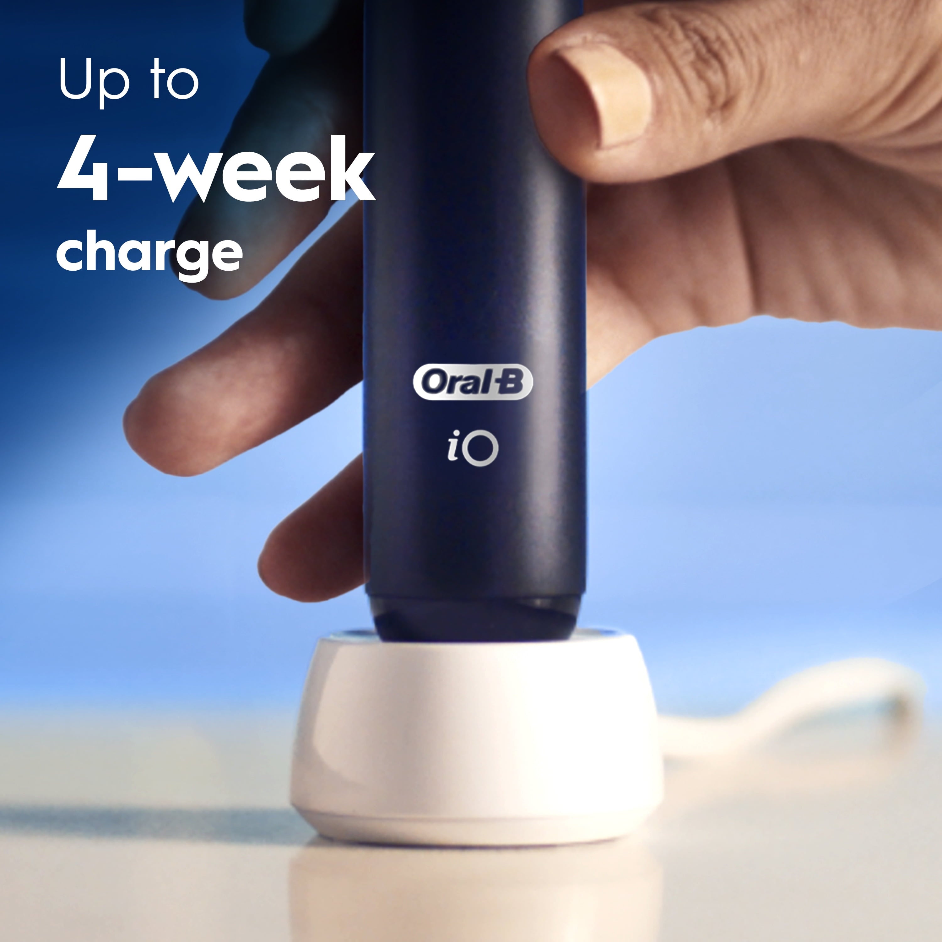 Toothbrush, iO Series 2 Rechargeable Electric Toothbrush for &amp; Kids 3+, Night Black, 1 Gentle Care Brush Head