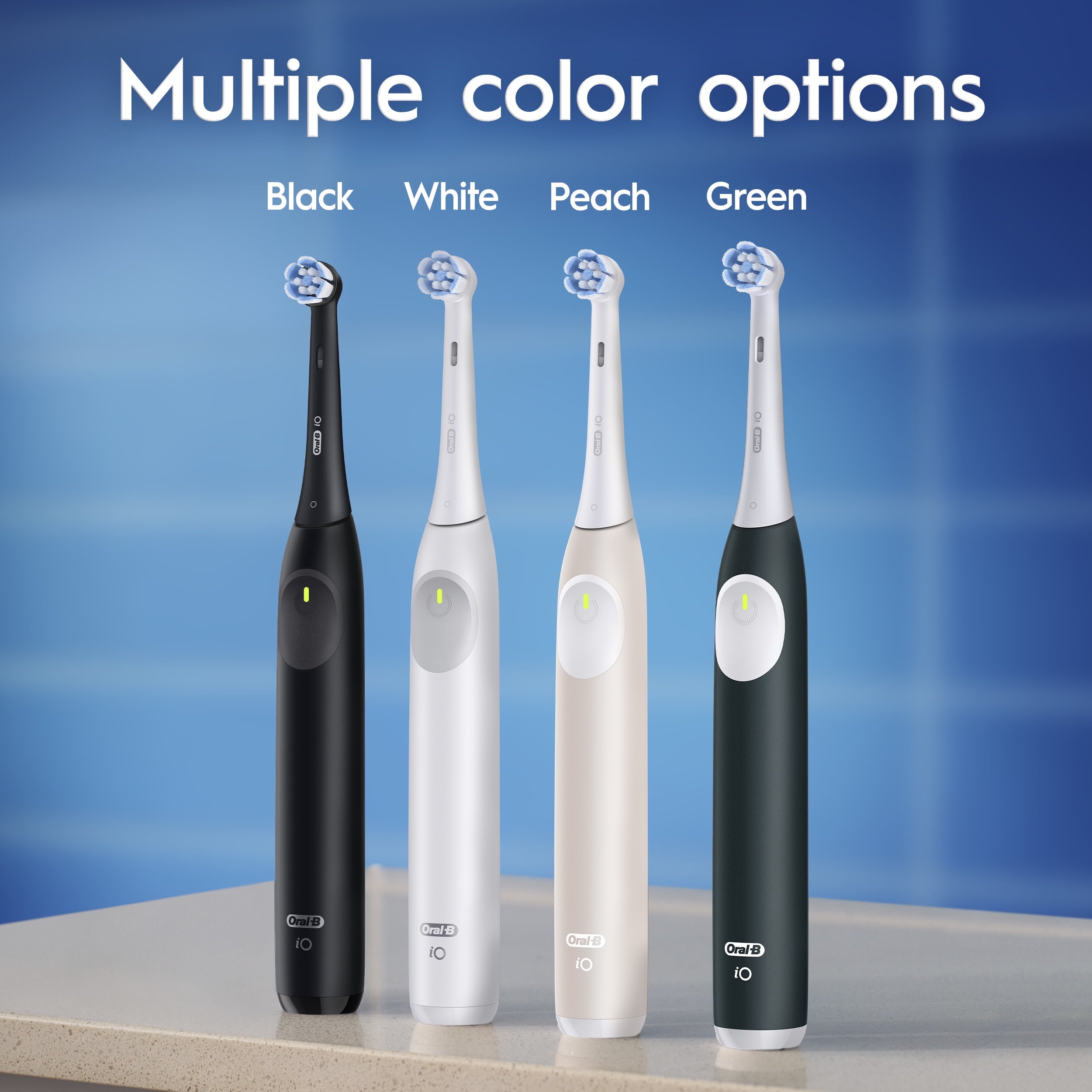 Toothbrush, iO Series 2 Rechargeable Electric Toothbrush for &amp; Kids 3+, Night Black, 1 Gentle Care Brush Head