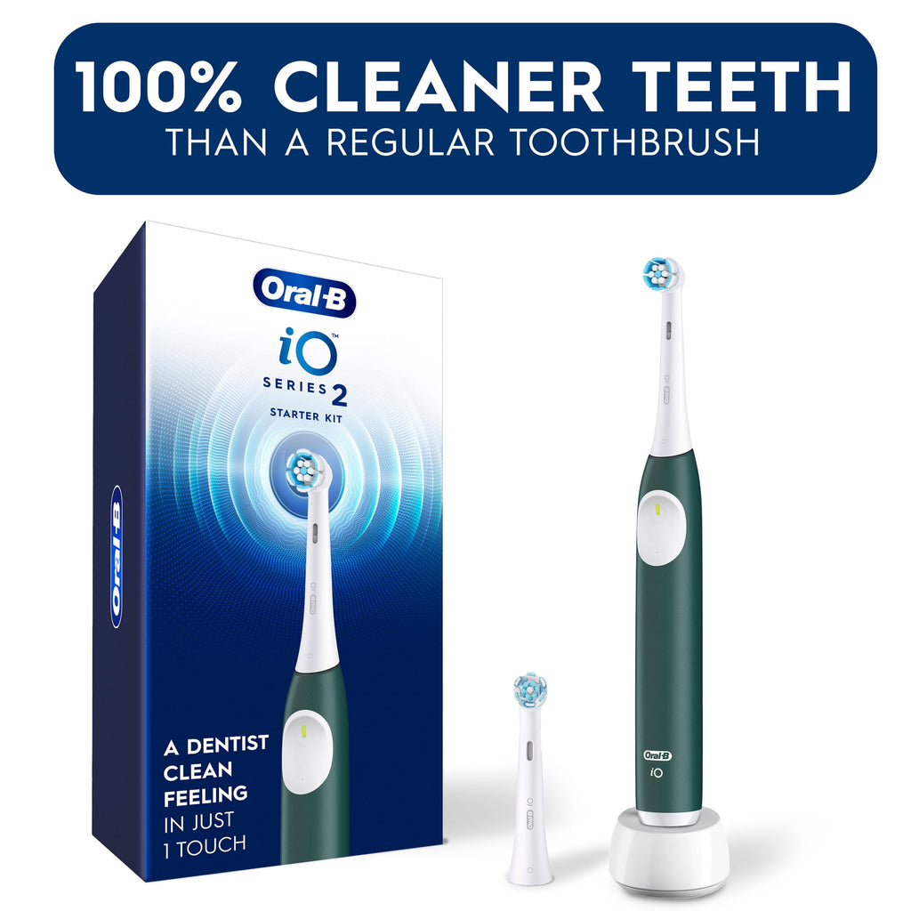 Toothbrush, iO Series 2 Rechargeable Electric Toothbrush for &amp; Kids 3+, Night Black, 1 Gentle Care Brush Head