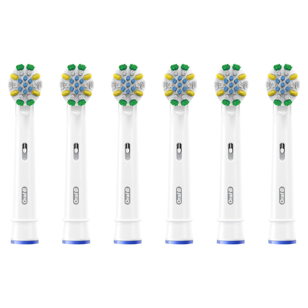 Toothbrush Heads, FlossActionX X-Filament Replacement Brush Heads, 6 Count