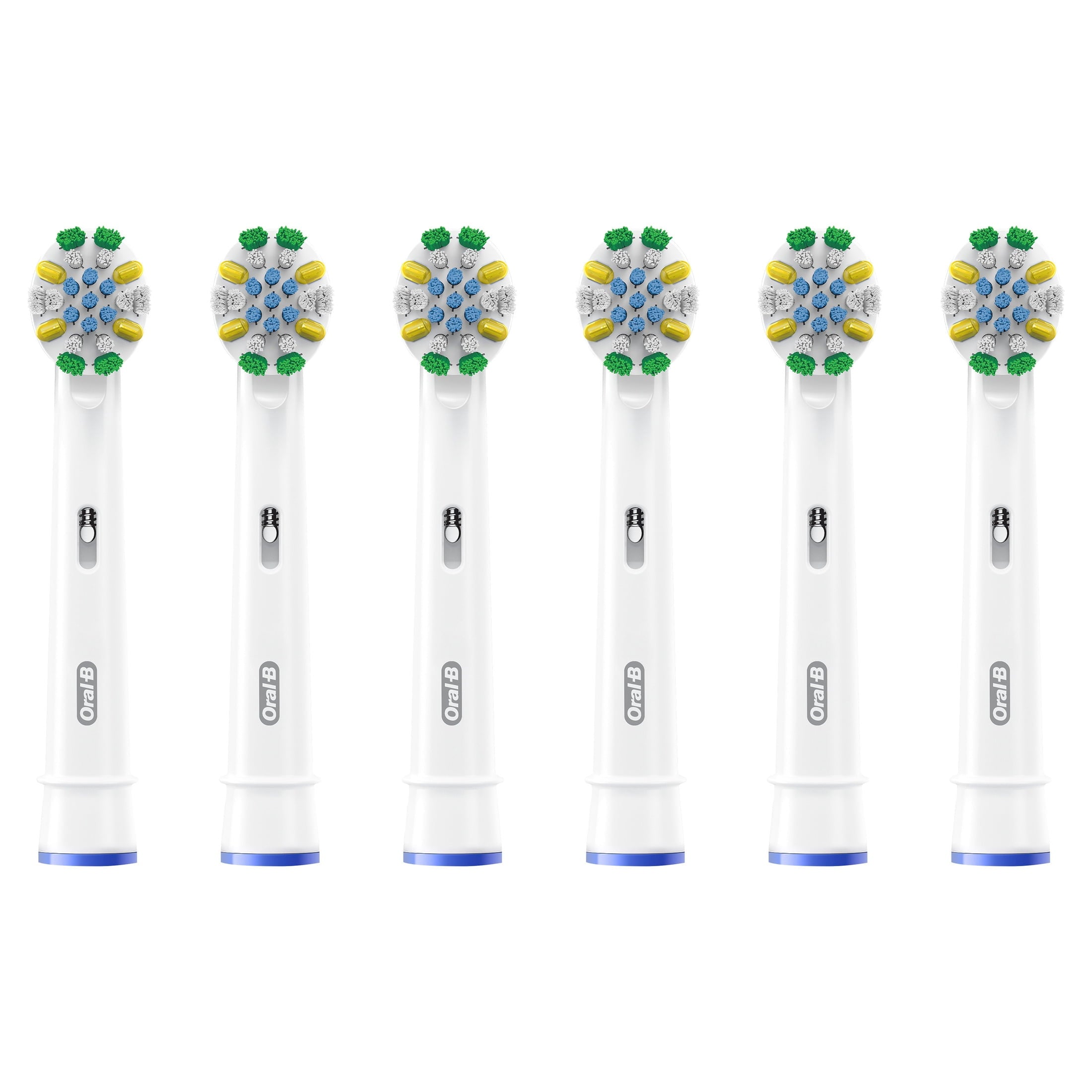 Toothbrush Heads, FlossActionX X-Filament Replacement Brush Heads, 6 Count