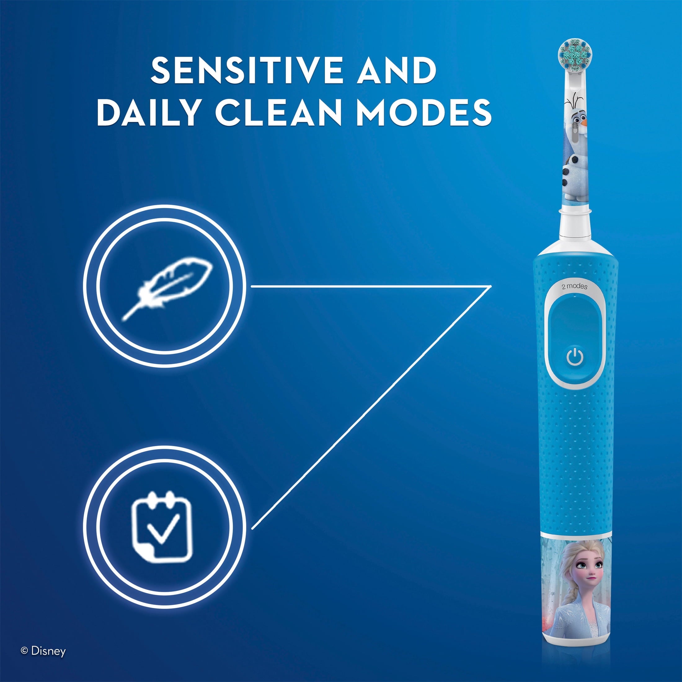 Kids Electric Toothbrush featuring Frozen, for Kids 3+