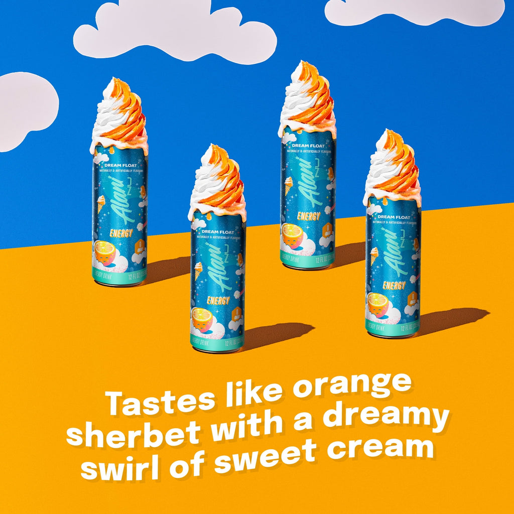Sugar Free Energy Drink, Dream Float, 12 fl oz, Can, 200mg Caffeine