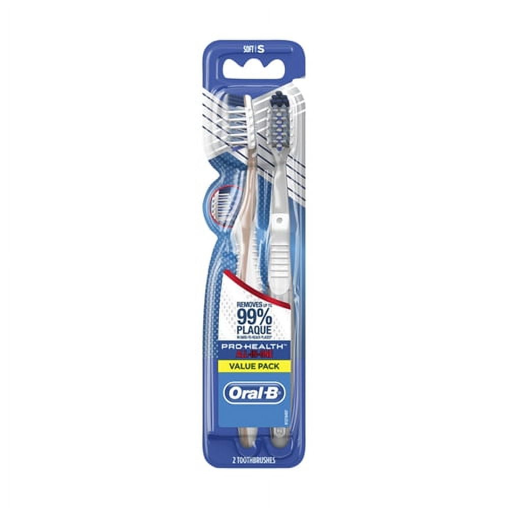 Pro Health All In One Toothbrush Twin Pack, Soft, 2 Ea, 2 Pack