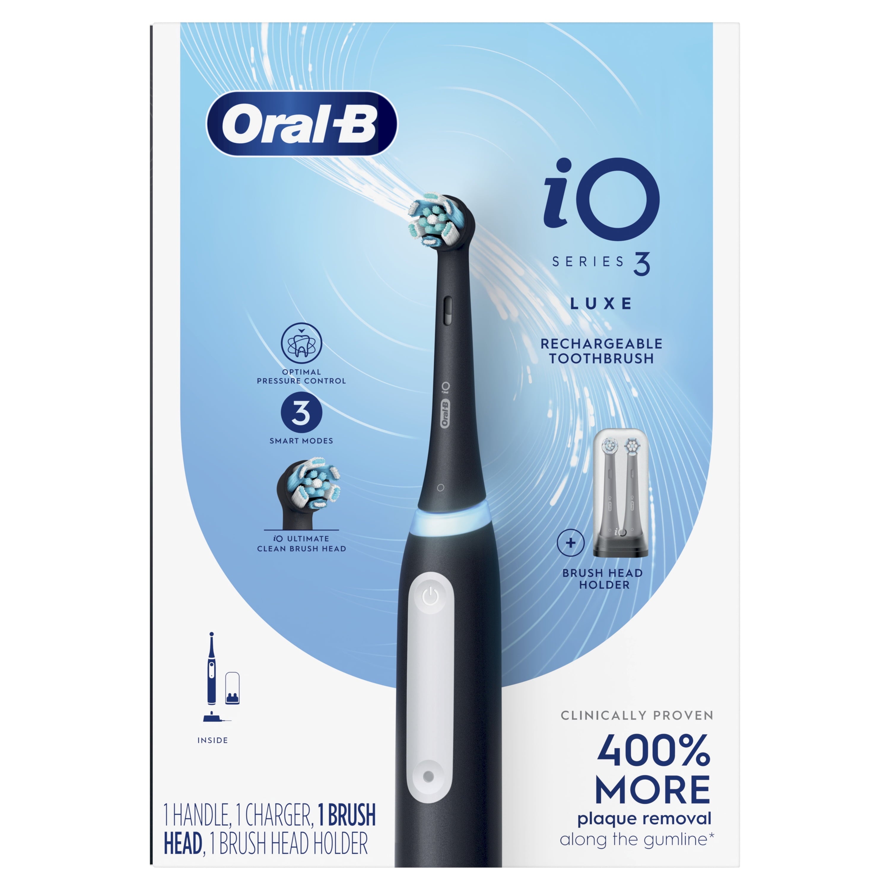 Toothbrush, iO3 Luxe Electric Toothbrush (1) and (1) Charger for Children &amp; Adults 3+