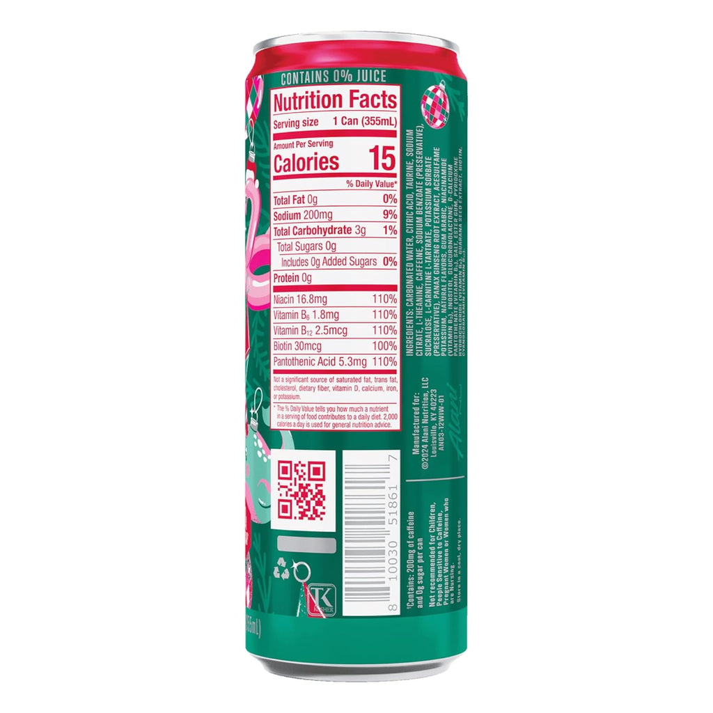 New  Energy Drink Variety Pack Pink Slush, Blue Slush, Cherry Slush, Orange Kiss, Winter Wonderland, Dream Float, Sugar-Free, 12 fl oz Low-Calorie Energy Boost Drink (Pack of 6)