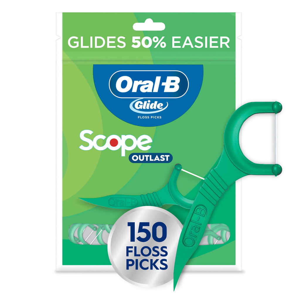 Floss, Glide Mint Dental Floss Picks with Long Lasting Scope Flavor, 75 Picks
