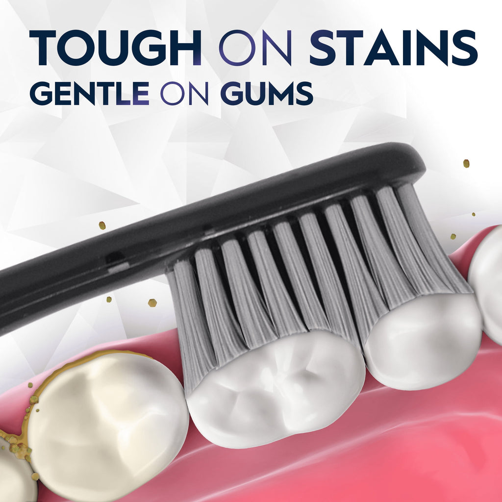 (2 pack)  Toothbrush Pro Whitening Brilliance, Extra Soft, Black and Teal, 2 Count